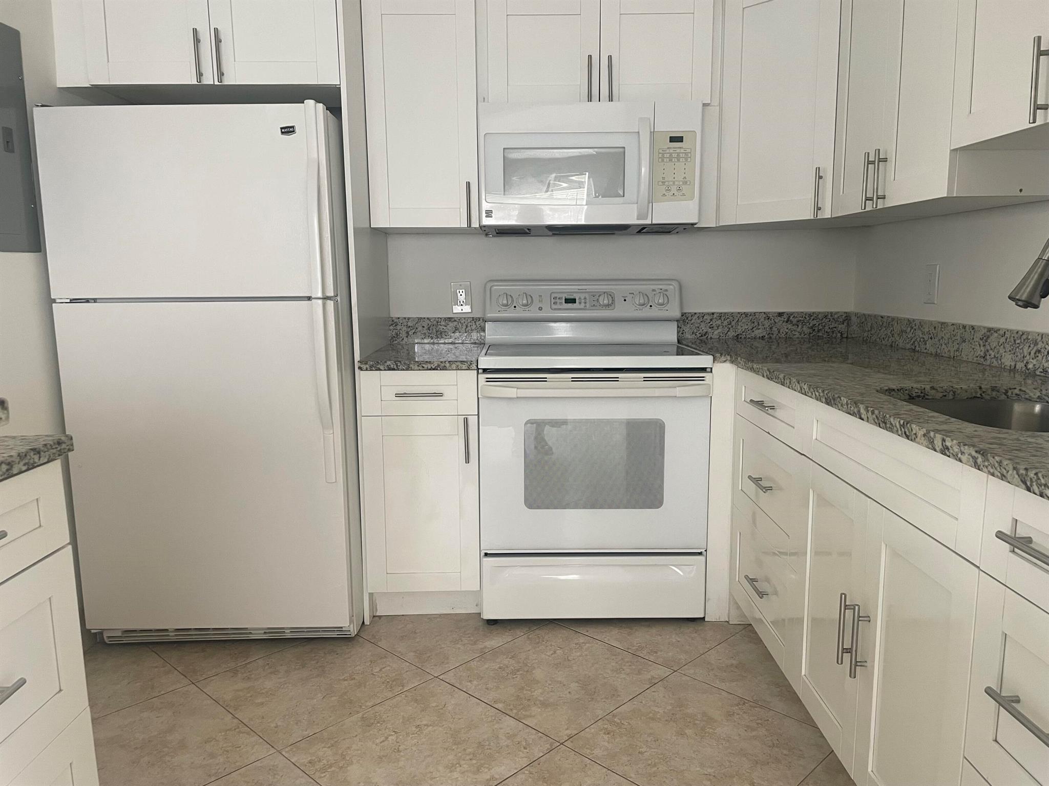 Nice updated 1 bedroom and 1,1/2 bathrooms tiled open concept kitchens with a large bedroom walk in shower and a porch in a resort style community with beautiful pools indoor and outdoor. A Theater, tennis, Golf, cafe and ballroom and game rooms, the Bistro is in the Monaco club house close to the beach, restaurant and shopping .senior community