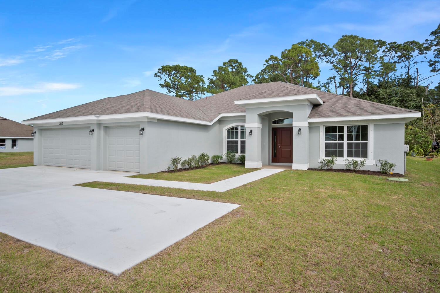 FLEX CASH AVAILABLE! ONLY $1,000 DEPOSIT. Save yourself several thousands of dollars in CLOSING COSTS WHEN USING SELLER'S APPROVED LENDER. Your brand new home is MOVE-IN READY! (Sample photos used) & will feature 4 bedrooms, 3 bathrooms large walk in shower and a 3-car garage with vaulted ceilings, tile in main living areas. Offering quick access to shopping, dining, beaches & Tradition Square. Monthly payments starting at $3,200 P&I ONLY. Builder warranty Included.