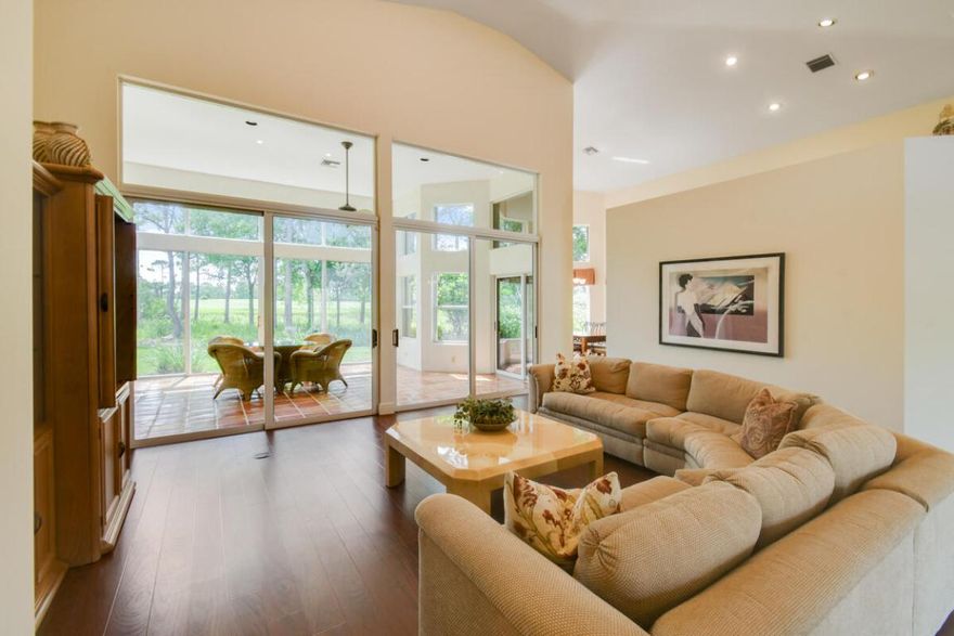 Nestled within the serene and exclusive Harbour Ridge Yacht & Country Club, an Audubon Certified Sanctuary, this stunning Portofino Model residence invites you to experience peace, quiet, and luxurious living surrounded by unspoiled natural beauty. This 3-bedroom, 3-bath home spans 2,505 square feet of air-conditioned living space and boasts a split bedroom floor plan designed for both privacy and comfort. The home is offered fully furnished, featuring vaulted ceilings and an open, airy layout that is bathed in natural light thanks to its desirable east exposure—perfect for enjoying the morning sun. Step outside to a screened patio overlooking the breathtaking preserve, where you can enjoy endless nature watching in a tranquil setting with a direct view of the 16th hole of the prestigious River Ridge Golf Course. The lush, manicured landscaping enhances the sense of retreat and connection to nature. Additional features include a 2.5-car air-conditioned garage with a golf cart included, accordion shutters for hurricane protection, and a whole-house generator for added peace of mind. This is more than a home,it's a lifestyle of quiet elegance and natural splendor within a private club community unlike any other. 

Harbour Ridge is one of the most premier private club memberships in all of South Florida, which offers luxurious amenities for all of their members. Whether you enjoy golf, boating, kayaking, paddle boarding, fitness, tennis, pickleball, dining, bird watching, or embracing the natural surrounds of a Certified Audubon Cooperative Sanctuary, Harbour Ridge offers something for everyone. The club also prides themselves by providing their membership an unparalleled level of personalized service across all amenity venues to ensure the highest level of membership experiences throughout the club and community.