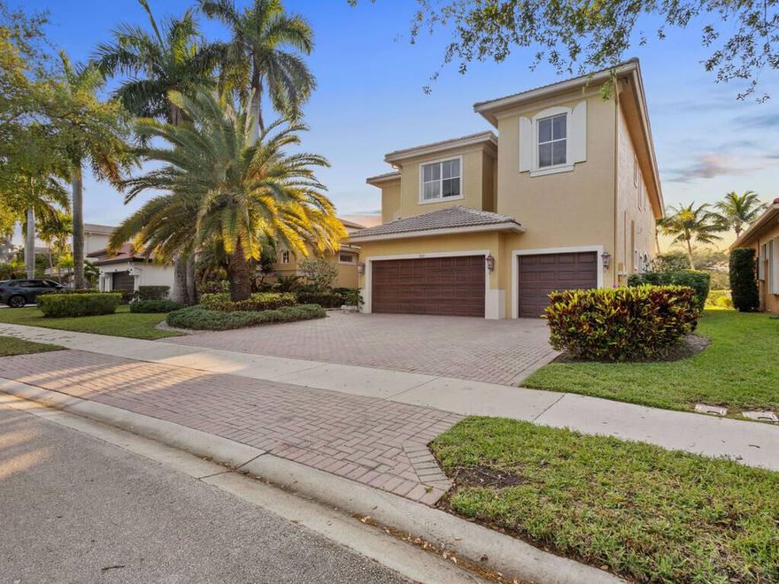 Beautiful spacious 6 beds, 5 baths, theater, office, loft, 3 car garage home in desirable Heron Bay. Overlooking tranquil lake & private nature preserve. Sparkling pool and cozy back yard with fence. Big kitchen with island and bar counter. Double ovens, pullout shelves. Open great room with nice view. Marble floors throughout. Elegant primary suite + full bed/bath + office downstairs. 20 step staircase leads up to 4 beds, 2 baths, theater + loft. Roomy theater, seats for 9 people, 110" screen, with stylish decor. Custom closets throughout home. Dual a/c's, new a/c downstairs. Central vacuum, laundry shoot. Painted outside in 2023. Elegant double, hurricane proof glass front doors. Stylish landscape lighting, upgraded landscaping, royal palms. Hurricane shutters. Top rated Parkland schools