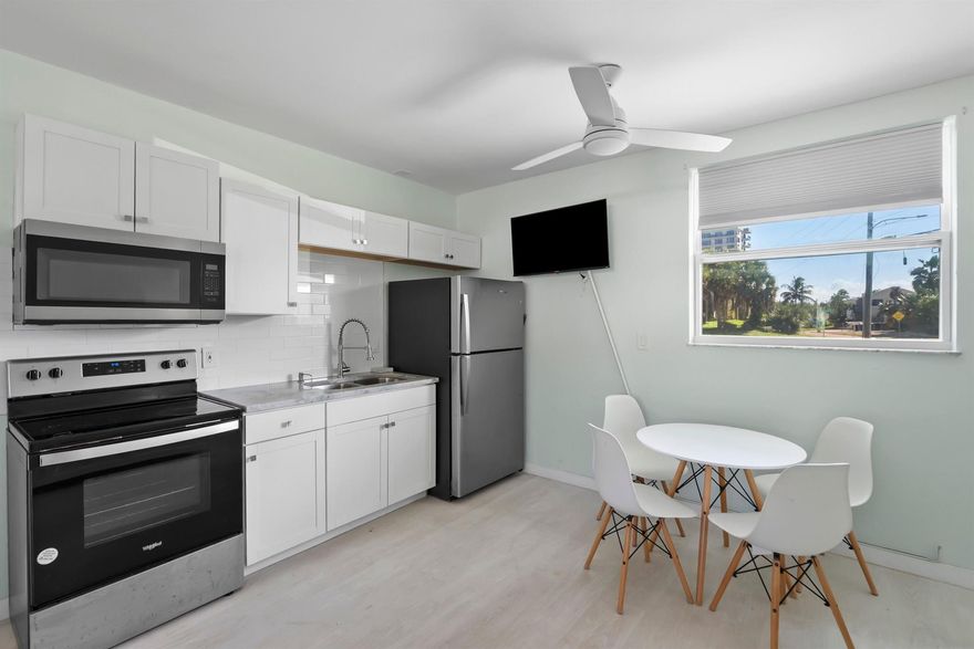 Charming efficiency apartment available for monthly rental with all utilities included. Located just one block from the ocean with public beach access directly across the street. The northern part of South Hutchinson Island offers the perfect blend of natural beauty and relaxed coastal living. Miles of pristine beaches provide ideal settings for swimming, sunbathing, and beachcombing, while Atlantic waters attract windsurfers and water sports enthusiasts. Local restaurants serve fresh seafood and casual fare, all within easy reach. Enjoy horseback riding along the shore, fishing from the jetty, and boating in surrounding waters. With beautiful beaches and abundant activities, the northern part of South Hutchinson Island delivers an authentic Florida island experience.