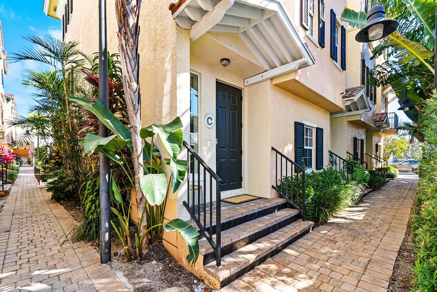 Beautifully Upgraded Corner Townhome Filled with Natural Light
Ideally positioned in the heart of downtown Delray Beach, this fully furnished, turnkey, and highly upgraded corner residence offers the perfect blend of luxury and comfort. Located just 1½ blocks from Atlantic Avenue and only two blocks from the Intracoastal, you are moments from renowned dining, boutique shopping, vibrant nightlife, and Delray's pristine beaches.
Spanning just under 2,000 square feet under air, this fully furnished, spacious townhome features 2 bedrooms plus a flexible third bedroom option, along with 3.5 bathrooms. As a desirable interior end unit, the home is flooded with natural light in every room and includes a private two-car garage.
Designed with timeless Mediterranean refined finishes throughout. Travertine flooring enhances the main living areas, while hardwood floors warm both bedroom suites. Wood staircases, soaring 9- and 10-foot ceilings, and extensive crown molding add architectural elegance.
The gourmet kitchen is appointed with sleek Italian cabinetry and backsplash, quartz countertops, subway tile backsplash, stainless steel appliances, counter seating and eat-in Kitchen table seating creating a sophisticated yet functional space for cooking and entertaining. Additional upgrades include a two-zone A/C system with Nest thermostat (controlled from your phone), hurricane-impact windows and doors, ADT security system, and a separate laundry room with full-size washer and dryer and built-in upper storage cubbies.
The luxurious primary suite with cove ceiling offers a spa-inspired bath complete with a Jacuzzi-style soaking tub, bidet, and generous space to unwind. 
Located in the intimate community of Porta Al Mare, a charming enclave of just 20 upscale townhomes with a community pool, residents enjoy a low-maintenance lifestyle. The HOA includes master insurance and full exterior maintenance of the community, providing peace of mind.
This is downtown Delray living at its finest -- sophisticated, exceptionally located, and effortlessly coastal.

The information published and provided including but not limited to prices, measurements, square footages, lot sizes, features, finishes, and calculations are subject to errors, omissions or changes without notice.  All such information should be independently verified.  All parties should perform their own due diligence to verify all information.