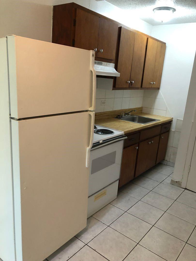 Welcome to this 1 bedroom, 1 bathroom apartment located in Hallandale, Florida. This cozy and inviting apartment is perfect for those who want to experience the relaxed coastal lifestyle of one of South Florida's most charming cities. The kitchen is fully equipped with a refrigerator and stove. Water and electric are included in the rent.