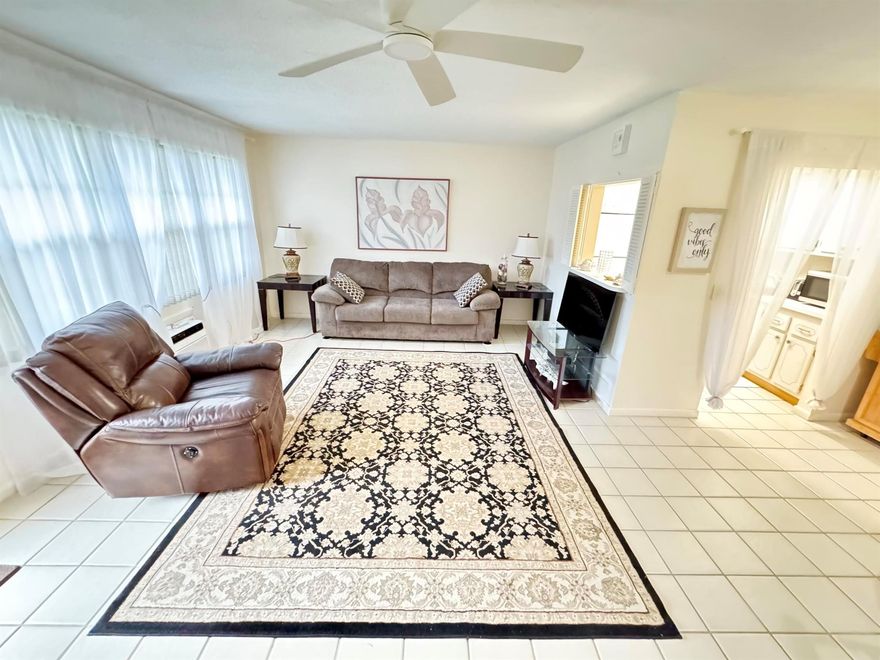 Welcome to easy living in this beautifully maintained fully furnished 1-bedroom, 1.1-bath condo, perfectly situated in a friendly and active 55+ community. This bright and spacious unit features a comfortable open layout, a generously sized bedroom with ample closet space, and the convenience of an additional half bath--ideal for guests. Common Laundry. Barbeque area near the building.Enjoy peaceful mornings on your private balcony , and take advantage of the community's many amenities, which may include a clubhouse, pool, fitness center, and social events designed to keep you engaged and connected.Whether you're downsizing or looking for a low-maintenance lifestyle, this condo offers the perfect blend of comfort, convenience, and community.1st, last and security deposits
