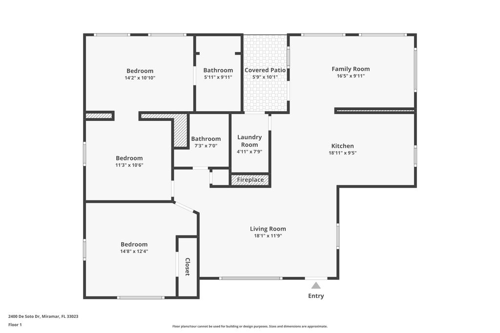 Photo of 2400 Desoto Drive, Miramar, FL 33023 (MLS # R11161647)