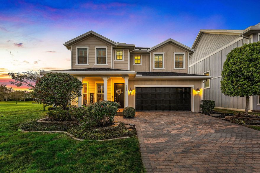 Located on a quiet cul de sac in the sought after Arden community, this highly upgraded Ryan Homes Corin model offers four bedrooms, two and a half baths, and 2,418 square feet of thoughtfully designed living space. The backyard is a true standout, designed for both entertaining and everyday enjoyment. Features include a private pool with new saltwater system and pump, outdoor kitchen, powered awnings, custom landscape lighting, and a private putting green finished with premium turf. The home has been transitioned to city water, adding long term convenience and value. Inside, the home is equipped with whole house impact windows, plantation shutters, a farmhouse sink, pull out cabinet shelving, and a finished den with custom built ins. The finished garage includes epoxy floors and built in cabinetry, while a whole house generator provides peace of mind during any outage. A new HVAC system further enhances efficiency and comfort.  Set within Arden's award winning, gated community offering miles of walking and biking trails, lakes, a working farm, and a resort style clubhouse, this home delivers a rare combination of luxury upgrades, privacy, and lifestyle focused living.  This is a move in ready property with significant capital improvements already completed.