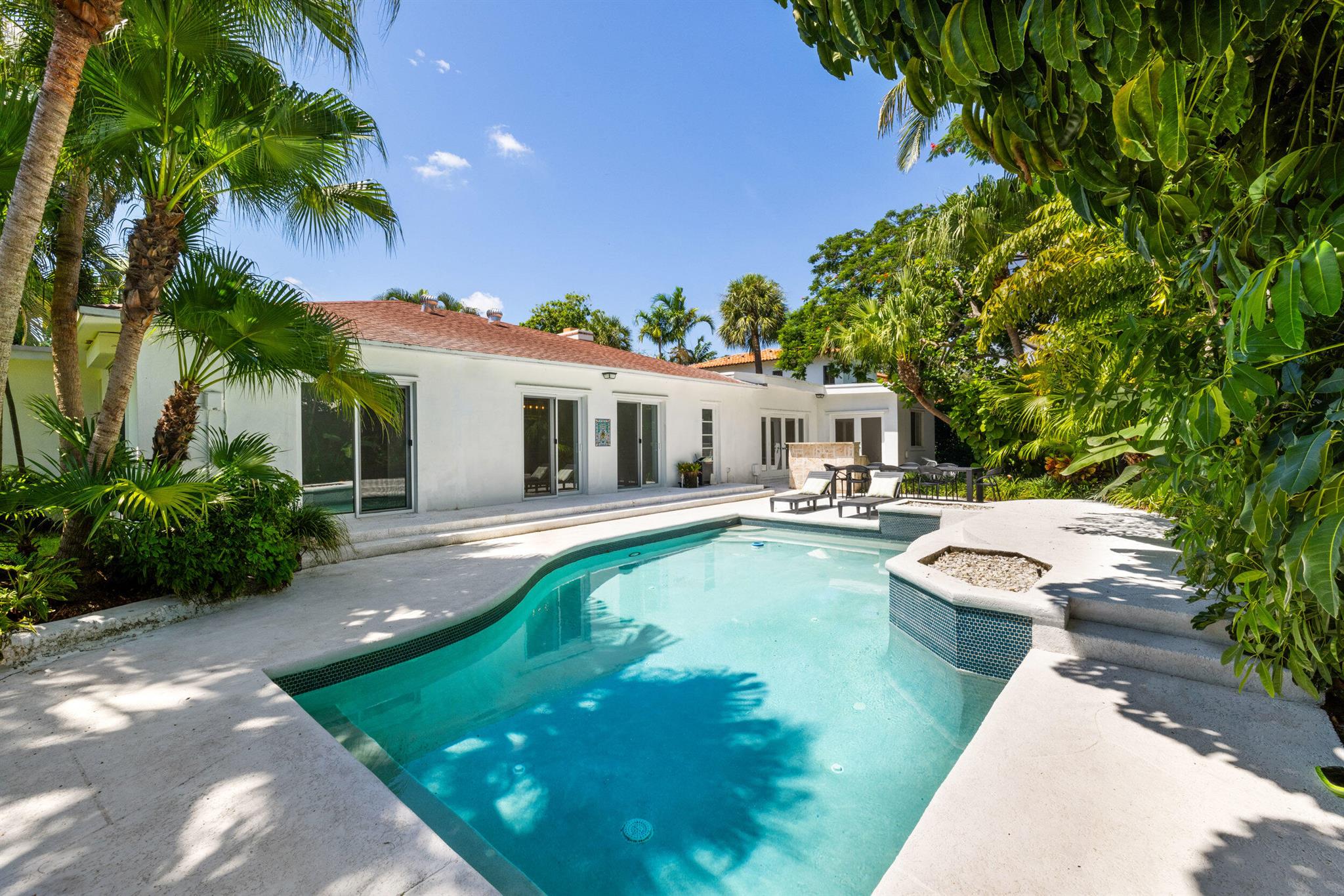 Annual Unfurnished Rental - SoSo Neighborhood, West Palm BeachDiscover this spacious 5 bedroom, 3.1 bathroom home available for an annual unfurnished lease in West Palm Beach's highly sought-after SoSo neighborhood. Ideally located east of Olive Avenue and just steps from the Intracoastal Waterway, this residence offers the perfect blend of coastal lifestyle and convenience.The property features a private pool with lush landscaping, a garage for secure parking and storage, and an inviting layout designed for both comfort and entertaining. With five bedrooms, there is ample space for family, guests, or a home office setup.