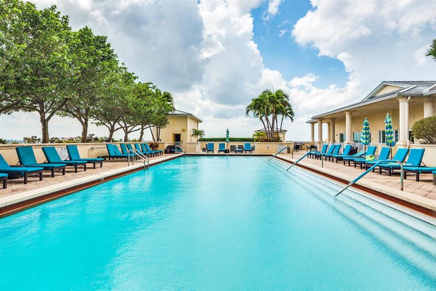 EXTRA LARGE WATERFRONT 3 BEDROOM RENTAL.  NEW HARD SURFACE FLOORING INSIDE AND ON THE BALCONY. NO CARPET.  New Paint.  Plus Guest Powder Room.  The largest interior floor plan at Marina Grande for rent.  Rent includes High Speed Internet and Basic HD Cable TV. Also includes 24 Hour Manned Gate and Valet Parking. Amenities are unequaled in Palm Beach County: Rooftop Amenities Deck with Tennis, Fitness Center, Huge Heated Pool, Hot Tub, BBQ and Picnic Area. Very Social Communities with lots of parties and activities to enjoy. Newly remodeled Club House with Catering Kitchen; Social Committee organizes the activities. Pet friendly community with Water Views! Centrally located close to Hospitals, International Airport, World Class Shopping, Restaurants, Golf and Beach.