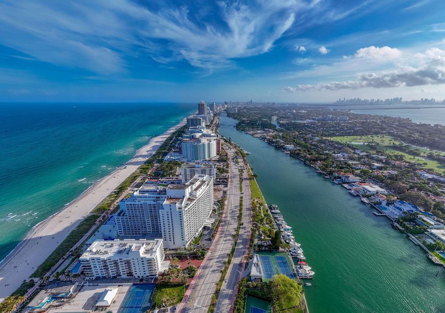 Rare opportunity to own one of the very few two-story townhomes within the oceanfront luxury condominium The Carriage House on Millionaire's Row in Miami Beach. This unique residence offers the privacy and feel of a townhouse while enjoying full-service beachfront living. The first level features a bright open-concept layout with an open kitchen, spacious living and dining area, a half bathroom (easily convertible to a full bath), and a private terrace with direct access to the pool and garden — an extremely rare feature in the building. Upstairs, the oversized primary bedroom has been thoughtfully divided to create an additional enclosed den — ideal as a second bedroom, office, or guest space — along with an open balcony and a full bathroom on the second floor. No special assessments. The new owner will purchase free and clear of assessments.Only a limited number of these two-story layouts exist in the entire building. Amenities include direct beach access, oceanfront pool, fitness center, tennis courts, valet, 24-hour security, and on-site management.