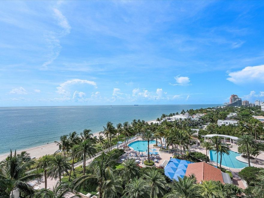 L'Hermitage, one of South Florida’s premier resort-style luxury condominiums, offers over 10 acres of Oceanfront/Beachfront property with tennis, fitness, fenced complex, attended beach, pool deck cafe, spas, saunas, steam rooms, massage rooms, amazing walkability & pet friendly. Minutes from Las Olas Boulevard, downtown, the airport and seaport.