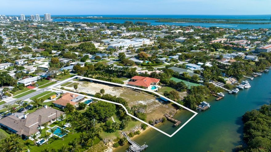 PERMITTED HOME WILL BE BUILT BY THE BUYER AT BUYER'S EXPENSE. WATERFRONT LAND (1.0336  acres)  WITH DOCK IN NORTH PALM BEACH! This is your chance to build your dream home in the highly sought after community of The Village of North Palm Beach. Plans are in for permitting. Living Sq. Ft. 4,892 total Sq. Ft. 8,879. 110' of water frontage. 5 miles from Palm Beach Inlet. Minutes to the new North Palm Beach Country Club featuring the newly redesigned Jack Nicklaus Signature golf course, pool, tennis, and fine dining. Close to beaches, recreation, restaurants and entertainment. Convenient to major highways and Palm Beach International Airport.