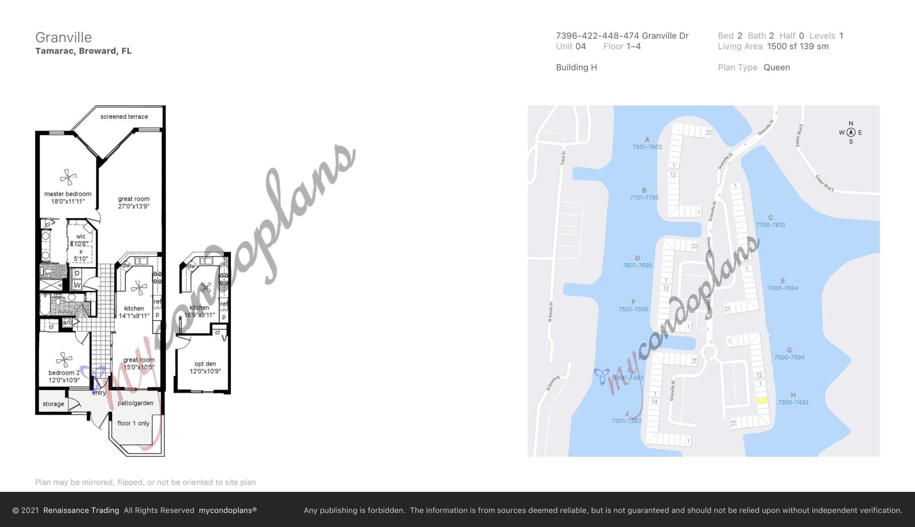 GRANVILLE CONDOMINIUM H - Residential