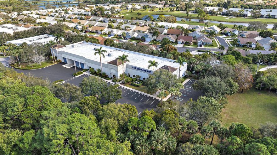 Discover this exceptional opportunity in Jupiter Commerce Park with this versatile 23,050 SF office/warehouse property on a spacious 2.92-acre parcel. Featuring 6,124 SF of renovated office space and 16,926 SF of column-free, air-conditioned warehouse space, both updated in 2018, this property blends functionality with modern upgrades. The warehouse is fully sprinklered and includes three grade-level loading doors and one dock high well for efficient operations, as well as two big industrial fans. Warehouse storage with built-in racks included. A new roof installed in 2018 ensures durability, while the flexible layout suits various uses, from distribution to manufacturing. Conveniently located I-95 and Florida Turnpike, this property is available for sale or lease. Schedule your tour!