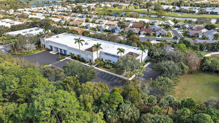 Discover this exceptional opportunity in Jupiter Commerce Park with this versatile 23,050 SF office/warehouse property on a spacious 2.92-acre parcel. Featuring 6,124 SF of renovated office space and 16,926 SF of column-free, air-conditioned warehouse space, both updated in 2018, this property blends functionality with modern upgrades. The warehouse is fully sprinklered and includes three grade-level loading doors and one dock high well for efficient operations, as well as two big industrial fans. Warehouse storage with built-in racks included. A new roof installed in 2018 ensures durability, while the flexible layout suits various uses, from distribution to manufacturing. Conveniently located I-95 and Florida Turnpike, this property is available for sale or lease. Schedule your tour!