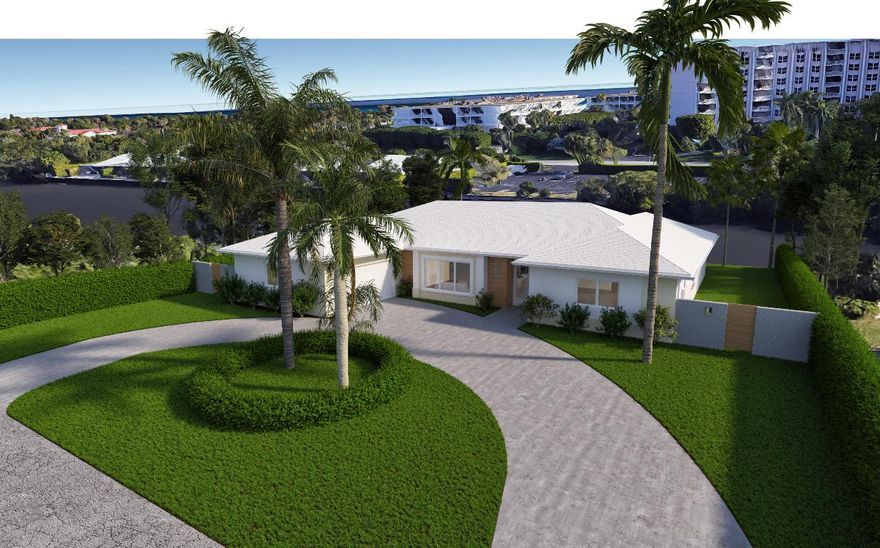 Least expensive direct waterfront listing in Palm Beach. Pre-renovation. Will be beautifully restored by October 2021. The house will boast four bedrooms, five and a half bathrooms, eat-in-kitchen with top of the line appliances; hardwood floors; hurricane impact doors and windows, and a lovely terrace with summer kitchen and pool to enjoy beautiful views of the Intracoastal Waterway. A short distance to Ocean beaches, The Royal Poinciana Plaza, Worth Avenue shopping, the Norton Museum of Art, area restaurants, Kravis Center, and airport. No expense spared. Easy to show. Potential buyer has time to pick out finishes with the developer.