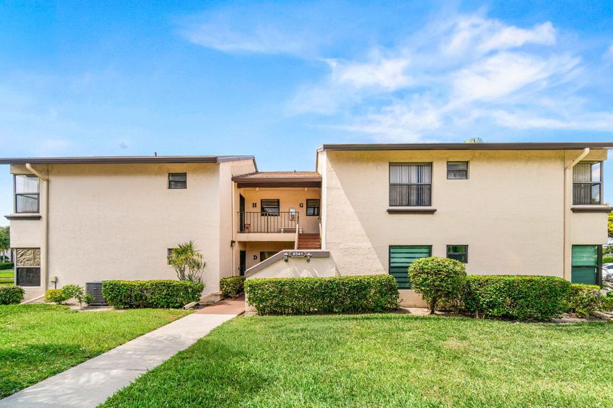 Enjoy serene fountain lakefront views from this charming and well-maintained condo in desirable Boca Raton. This light-filled unit features an open-concept living and dining area, creating a comfortable flow perfect for both everyday living and entertaining. The spacious layout is complemented by large windows and a screened-in patio where you can relax and take in the peaceful water views. HOA FEES PAID QUARTERLY, NOT MONTHLY AND COVER 2 ASSOCIATIONS. CONDO AND MASTER. Totaling approximately $620/month. The home showcases warm, character-rich tile flooring in the main living areas and a modern wood-look floor in the bedroom for added comfort. The kitchen offers ample cabinet space and functionality, while the bathroom is tastefully updated with neutral finishes.  Located in a well-kept community with convenient access to shopping, dining, and major roadways, this property is ideal as a primary residence, seasonal getaway, or investment opportunity.  Don't miss your chance to own a slice of South Florida living with beautiful water views!
