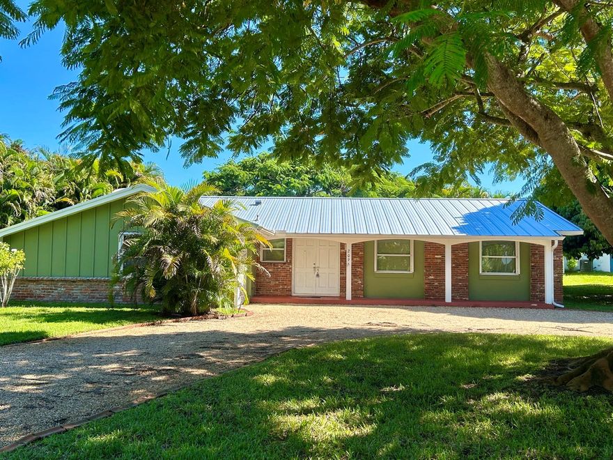 Available immediately . Well maintained 3 bed , 2 bath home in one of Stuart's best neighborhoods. Close to all the areas amenities.  Terrazzo floors, impact windows , recent interior paint and almost new metal roof and garage door. Owner maintains lawn. All room measurements approximate. By appointment only. Vacant