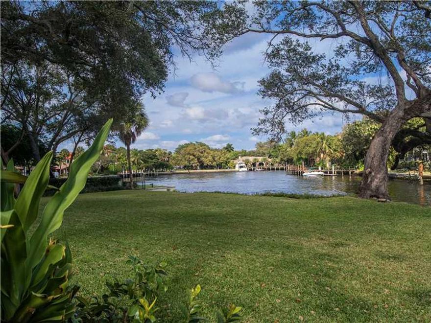 This stately Georgian-style brick home is situated on a point lot where New River and Tarpon River meet commanding wide views in several directions while providing a sense of privacy with its canopy of massive Live Oaks. High ceilings and four wood burnin g fireplaces are accented by antique materials throughout.  At this price you can renovate this lovely estate home or build the home of your dreams.