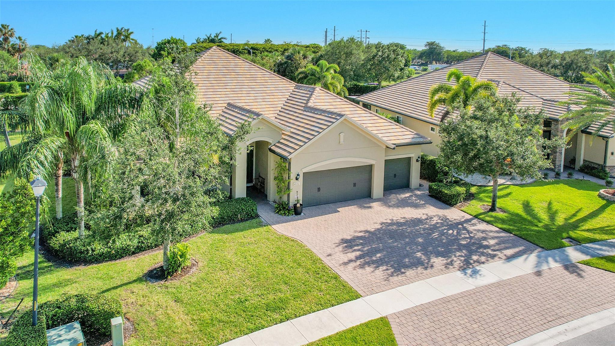 Beautifully upgraded home in the gated community of Castellina. This 5-bedroom + den, 3.5-bath residence offers over 3,200+ sqft of living space with a split floor plan, custom carpentry, RH chandeliers throughout, and a deep 3-car garage. Enjoy an open-concept layout with high ceilings, abundant natural light, and a 1,400+ sqft screened patio with BBQ bar, in-ground planters, and a tranquil water feature perfect for indoor-outdoor Florida living. The spacious master suite includes dual built-ins and a spa-like bath. Large lot with room for a pool. Community features tennis, pickleball, resort-style pool, fitness center, and lawn care. Minutes from WEF, shopping, dining, and with easy access to US-441, Turnpike, and I-75. Brand New AC units.
