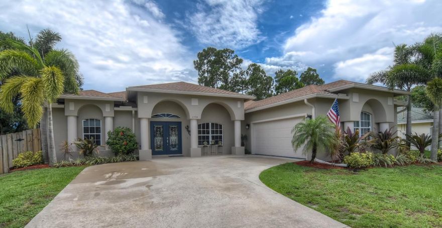 6 Month Rental. Paid in full prior to move in. A distinctive, custom built layout with double master suites and upgrades throughout located in the popular Gatlin area. This home has been well cared for and it shows. You’re welcomed with curb appeal: mature landscaping, an extra-long drive way with side entry garage, a newly tiled front porch, and gorgeous full-glass decorative double front doors. The exterior was freshly painted and all new coach lights were installed. The home has dramatic vaulted ceilings when you enter the foyer and nice, neutral tiled living areas. A spacious area at the front of the home is currently being used for a pool table but would also work great as a formal dining room or living room. There is also a family room in the back of the home that has an area for A distinctive, custom built layout with double master suites and upgrades throughout located in the popular Gatlin area. This home has been well cared for and it shows. You're welcomed with curb appeal: mature landscaping, an extra-long drive way with side entry garage, a newly tiled front porch, and gorgeous full-glass decorative double front doors. The exterior was freshly painted and all new coach lights were installed.
The home has dramatic vaulted ceilings when you enter the foyer and nice, neutral tiled living areas. A spacious area at the front of the home is currently being used for a pool table but would also work great as a formal dining room or living room. There is also a family room in the back of the home that has an area for barstools and breakfast bar. 
The kitchen is the heart of the home and is an entertainer's dream. Plenty of countertop space, a large island with second sink, and a walk-in pantry with frosted glass decorative door are just some of the features. Santa Cecelia granite countertops are accompanied by stainless steel GE Profile appliances. A kegerator/ beverage cooler is convenient for parties (this space will also fit most wine coolers). 
This four-bedroom home has 2 spacious master suites with ensuite bathrooms. The main master bedroom has sliders out to the back patio, his and hers sinks with brand new faucets, a walk-in closet, and a bathroom with a deep soaking tub and separate shower. The second master is just as spacious and has its own full bath with shower/tub combination and large sink area. There are two additional guest rooms that both have newer laminate wood flooring and walk-in closets. The third bathroom is the guest bathroom with a shower/tub combination. All bathrooms have granite countertops and have brand new cabinet doors and facing.
Upgraded crown mouldings are in every room of the home. The large 5 Ã‚Â¼" baseboards feature a decorative base cap and have been freshly painted. The garage has painted floors with overhanging storage and built-in workbench. A brand new 50 gallon Rheem hot water heater was installed as well.
Outside, you'll find a tiled and screened back patio area that overlooks a private backyard. Beautiful, tall areca palms extend to the canal line giving extra backyard room. The lime tree produces year round and the mature pine trees provide some shade to the fire pit area and hammock. Two large sunshades that cover the fire pit seating area and also the other side of the yard are great for parties. The 7x7 shed and a gravel pad for a small boat on the side of the house have been added for storage.