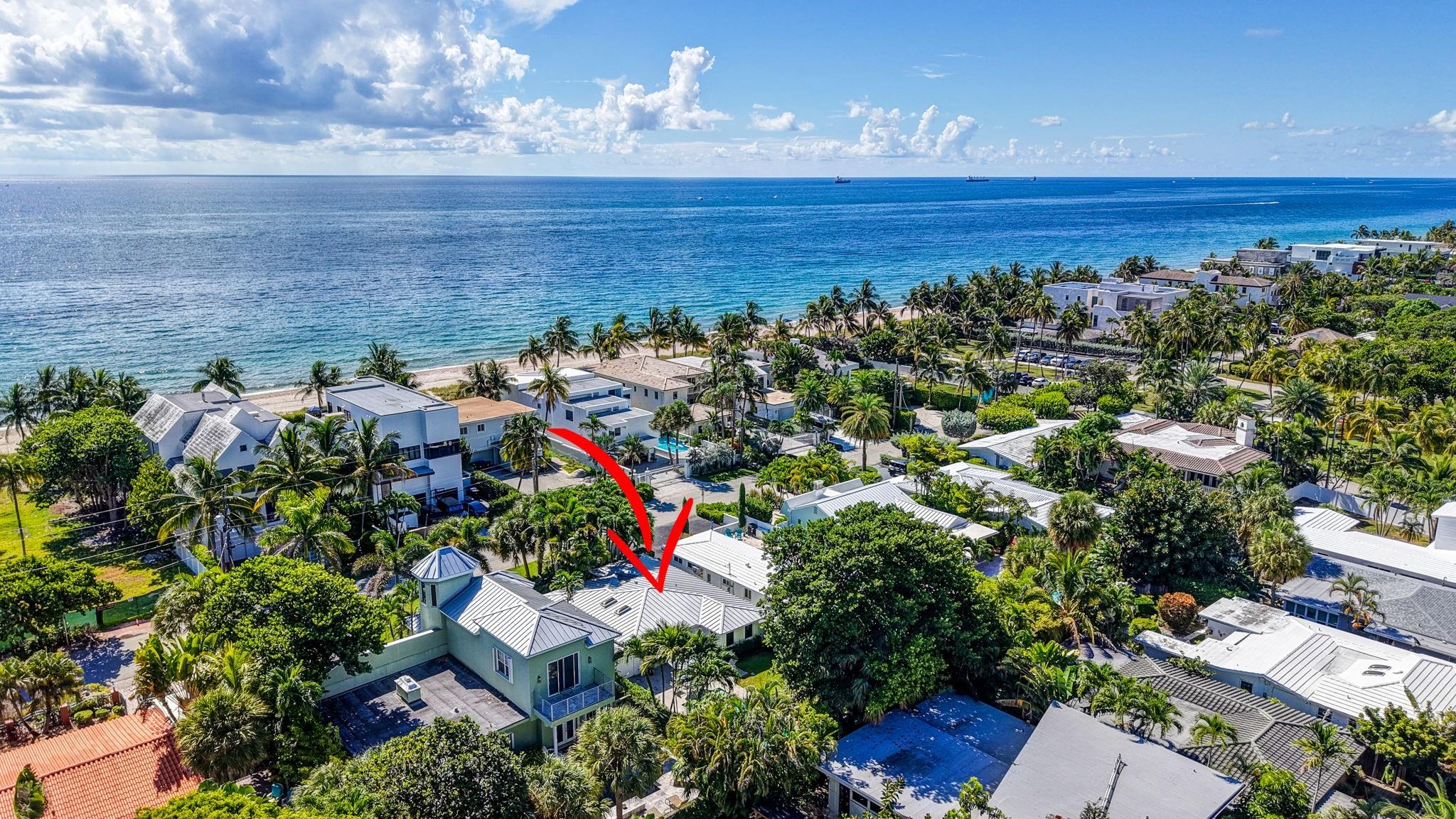 Offering prime beach access directly across from Fort Lauderdale Beach (close to beach path). This charmingly private bungalow oceanside retreat is move-in ready to enjoy for the Fall! Renovated to an extremely high-quality standard with a raised seam metal roof, impact glass, crisp white kitchen, updated baths & tankless water. Enjoy oceanside simplicity with a large well, equipped open kitchen, dining area & living room, all overlooking private pool area. Two large bedrooms have spa style ensuite baths & closets. The front driveway easily accommodates four vehicles plus a small car port (perfect for golf cart) & double gate system. Fort Lauderdale Beach is a hidden secret & locals beach with nearby Publix, restaurants & shops. Property values range upto $40mm. This is a rare offering!
