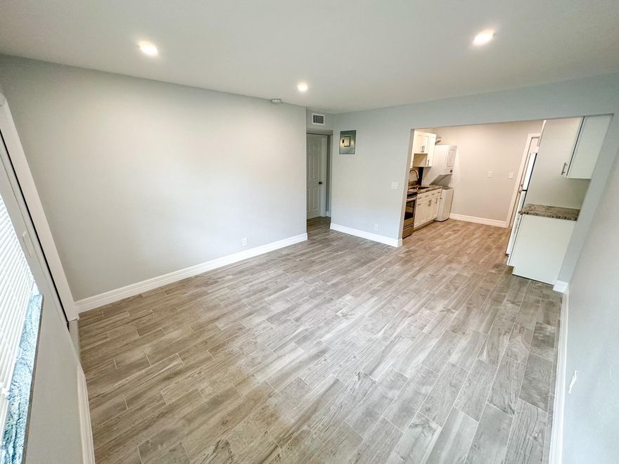 Step inside this magnificent FIRST FLOOR 2 bed / 1 bath unit. Interior has been completely redone will all the finest finishes. Meticulous attention to detail with top notch craftsmanship. Exterior beautification with new fence, landscaping, and parking lot. Situated in the heart of West Palm Beach, this unit is a stones throw to the ocean, shops, restaurants, downtown, Tri-Rail Station, Palm Tran, and all the best things life has to offer. This unit wont last long, so act fast! Requirements: First Month, Last Month, and Security Deposit. Tenant is responsible for Water & Electric.