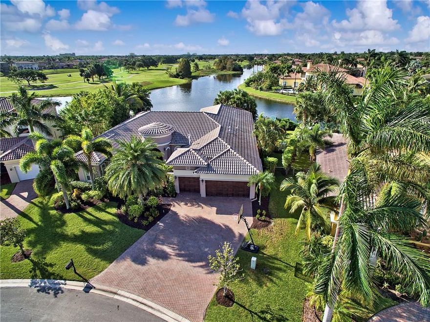 THE BEST WATER & GOLF VIEWS from this one story home in Heron Bay.  5 LARGE sized Bedrooms + Office, LARGE fenced Lot, 3 car garage & Salt water heated POOL. This house has all the UPGRADES you are looking for! Kitchen w/ SUBZERO fridge, EXOTIC countertops, WOLF GAS stove & under mount lighting.  MARBLE & WOOD floors, molding throughout, IMPACT glass front door & 30K GENERAC whole house GENERATOR. NEW A/C unit, CUSTOM built in closets, screened PATIO, NEW washer/dryer & SURROUND SOUND system throughout.
