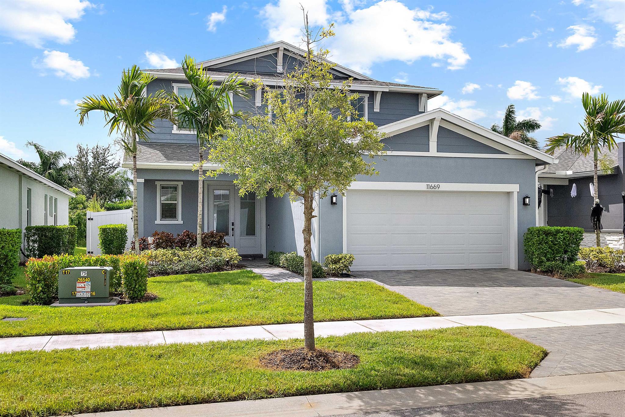This stunning 3-bedroom, 2.5-bathroom plus den in the heart of Traditions! Nestled inside the gated community of Manderlie, built in 2021 by Mattamy Homes, boasts beautiful finishes and top-of-the-line appliances. Enjoy a contemporary open floor plan with a convenient den downstairs, while all the bedrooms are thoughtfully located upstairs for privacy. Step outside to your spacious, fenced-in backyard featuring a covered patio--perfect for outdoor entertaining or relaxing! The vibrant community also offers amazing amenities, including a resort-style pool, hot tub, sport court, event lawn, paw park, and direct access to The T Trail. Plus, you'll enjoy the clubhouse and various community services at your fingertips! Don't miss your chance to make this stylish home your