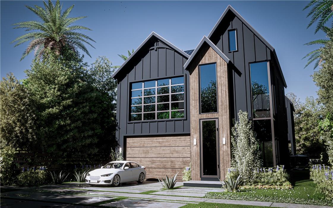 NEW CONSTRUCTION setting a new level of excellence with modern architecture & design. This one of a kind composition pairs function & esthetics, delivering a home conducive to today's lifestyle. The luminous open floor plan is enhanced by 2 story walls of glass, volume & 2 story ceilings & multiple doorways blending indoor & outdoor tropical living. A 1 story waterfall cascades from the ceiling of the covered patio into the oversized pool creating a wall of water separating the two areas. The 1st floor offers a culinary kitchen with large center island overlooking the great room & formal dining room, plus an ensuite bedroom & home office. The primary suite boasts 2 covered balconies lavish bathroom & walk-in closet. All bedrooms are ensuite & 2nd floor laundry. Sq. ft. from developer.
