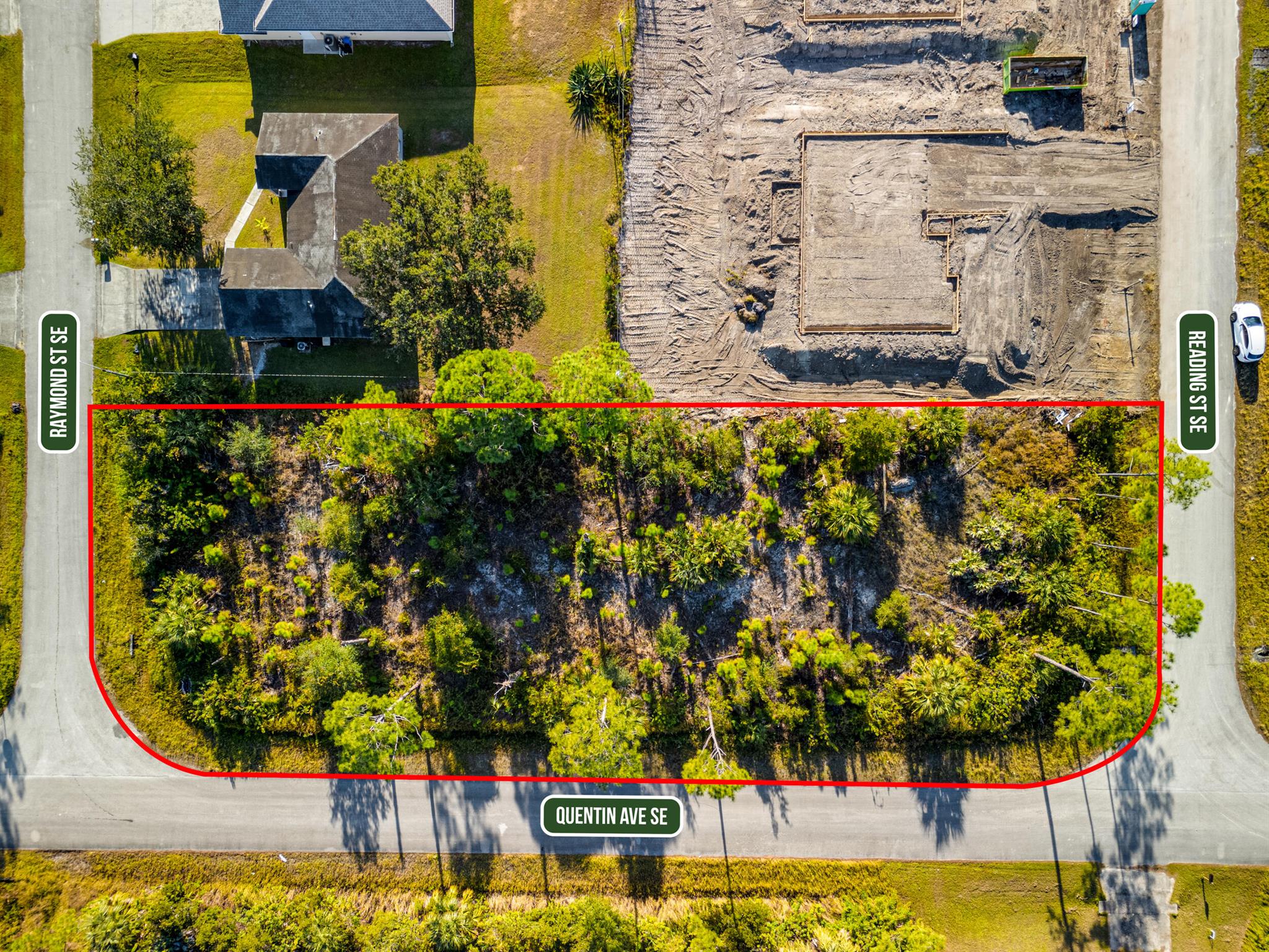 NEW LAND LISTING ALERT! Your dream home awaits! This 0.52-acre double lot in the heart of Palm Bay is ready for you to make it your own! With so much potential, this is the perfect spot to build your future! Got toys, RVs, or extra vehicles? No problem! There's plenty of space for all your outdoor needs. Located conveniently between Reading St SE and Raymond St SE on Quentin Ave SE, you'll be close to everything Palm Bay has to offer.Check out the stunning images of this prime land listing! Don't miss out--this one won't last long!#PalmBayRealEstate #BuildYourDreamHome #LandForSale #DoubleLot #RVLife