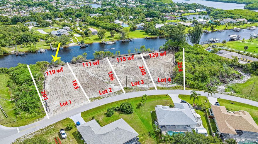 Cleared, filled and ready to build on Peru with 119ft on the water with no fixed bridges to inlet. Lot 1 of 4 waterfront lots now available for sale. NO HOA restrictions, located on lovely street in South Bend.  Build your waterfront dream home here in this tranquil setting off the North Fork of the St Lucie River! Close to some of the area's most popular dock n' dine venues!