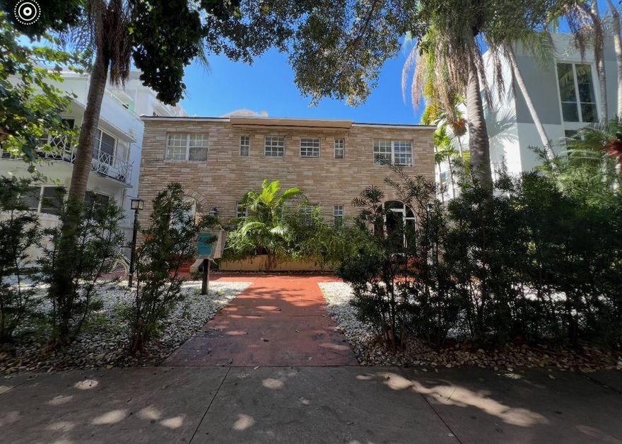 Attractive multifamily 12-unit boutique property in the heart of the popular and highly desirable Flamingo Submarket of South Beach. Located two blocks away from the beach, the property is well-maintained and fully-leased. Brand new roof put on in 2025. Constructed in 1928 and partially renovated in 2024, the property has a rentable square footage of 5,862 and is situated on 0.16 acres of land, consisting of a unit mix of three studio and nine one-bedroom apartments with upgraded units featuring renovated bathrooms and kitchens with stainless steel appliances. Cap Rate 4.5%, 2025 Effective Gross Income: $241,000, 2025 Net Operating Income: $140,700Pro Forma Cap Rate: 6.25%, Pro Forma EGI: $305,580, Pro Forma NOI: $200k Attractive multifamily 12-unit boutique property in the heart of the popular and highly desirable Flamingo Submarket of South Beach. Located two blocks away from the beach, the property is well-maintained and fully-leased. Brand new roof in 2025.Constructed in 1928 and partially renovated in 2024, the property has a rentable square footage of 5,862 and is situated on 0.16 acres of land, consisting of a unit mix of three studio and nine one-bedroom apartments with upgraded units featuring renovated bathrooms and kitchens with stainless steel appliances. Residents also benefit from the convenience of an on-site laundry facility. Units have a mix of wall and central air conditioning.The property offers an investor the opportunity to acquire an excellently located two-story Art Deco style building that reflects the charm of Miami Beach in a bygone era. In addition, the in-place renovations afford an investor the opportunity to raise rents immediately or continue to upgrade units and execute a value-added strategy.Cap Rate 4.5%, Effective Gross Income: $241,000, Net Operating Income: $140,700Pro Forma Cap Rate: 6.25%, Pro Forma EGI: $305,580, Pro Forma NOI: $200k