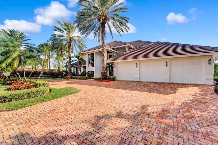 Direct Intracoastal home boasting 100 feet of waterfontage on Jasmine Dr cul-de-sac in Tropic Isle, Delray Beach. Upon entering the residence, the 20+ foot floor-to-ceiling windows showcase the picturesque water views. The home offers ground floor primary suite plus office with built-in murphy bed and cabinets; and two guest bedroom quarters upstairs each with balcony access. Enjoy outdoor living and fun with expansive terrace for dining and lounging amidst Waterway views; pool; built-in grill; custom landscape lighting; dock; and nearby inlet access to the ocean. There is ample parking with a circular driveway and three-car garage with upgraded flooring and built-in cabinetry. Designed for entertaining, this property represents a rare opportunity to own a direct Intracoastal property in East Delray Beach just minutes from downtown Atlantic Ave and the beach.


FEATURES:
" Direct Intracoastal Waterway with 100 feet of waterfrontage
" East Delray Beach Tropic Isle neighborhood with nearby shopping, restaurants, Atlantic Ave and beach
" Quiet cul-de-sac location
" 3 bedrooms plus office / 3 full baths
" 3,203 square feet under air / 4,404 total square feet
" Impressive portico with double glass door entry
" Open floor plan with volume ceilings sliding glass doors and windows offering gorgeous water views
" Expansive living room with water views and access to poolside terrace
" Dining room conveniently located near the kitchen 
" Open kitchen with snack bar counter seating; breakfast area; and access to patio and grilling area
" Ground floor primary wing with water views; large primary bath; and access to the patio and pool
" Ground floor office can serve as a fourth bedroom with murphy bed and full bath
" Second floor loft and two additional guest bedrooms each with access to covered balcony overlooking the pool and Intracoastal
" Large waterfront terrace with lots of space for outdoor dining and living; pool; built-in grill with snack bar seating; and easy access to full bath
" Direct Intracoastal Waterway dockage with easy access to the ocean via Boca Raton inlet or Boynton Beach inlet
" Laundry room with laundry sink and lots of cabinets for storage
" Decorative circular drive and three-car garage with upgraded flooring and built-in cabinetry
" Custom landscape lighting creates the perfect atmosphere for evening outdoor entertaining or private retreats
" Nearby shopping; dining; public beach; and all that Atlantic Avenue has to offer
This direct Intracoastal Waterway property offers incredible water views and a quiet cul-de-sac location in East Delray Beach. An amazing South Florida opportunity awaits.
