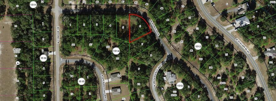 Build a brand new home on this oversized .35 acre homesite in growing Citrus Springs.  The adjacent lot measuring .3 is also listed for sale for a total of .65.The seller is an investor and does not have any reports or survey to share.  Please verify the accuracy of the utility information.