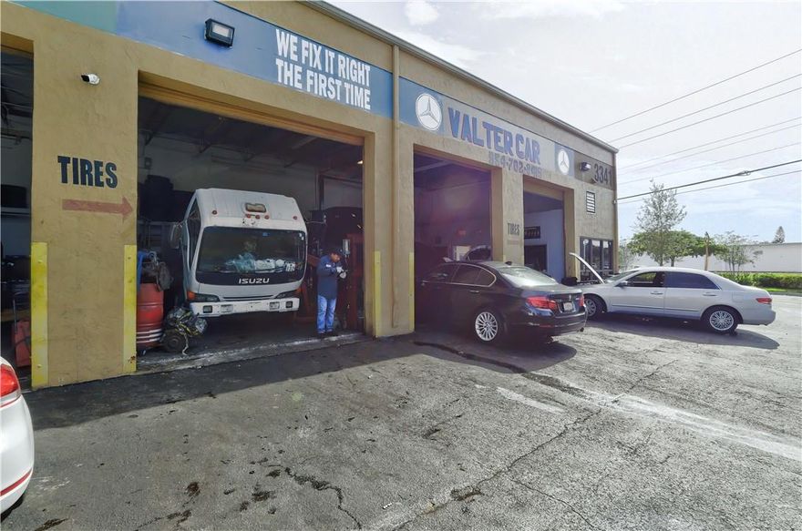 Free Standing 10,000 sf industrial warehouse, multi-tenant, 7 bays with eleven 12’ overhead doors. Perfect as an income producing investment, owner occupied or combination of both. Two MTM tenants, one tenant through June 2024. Please do not disturb tenants. 
Very desirable City of Pompano Beach B-4 Zoning. 
Most units have a front office, bathroom and a rear open span bay with 12’ overhead door. Exposed roofing beam at 16' and roof at 18'.  
.90-acre lot with 40 parking spaces. 
146’ frontage on Dixie Highway, monument signage, 17,700 AADT. 
Minutes to 1-95. 
Please do not disturb tenants.