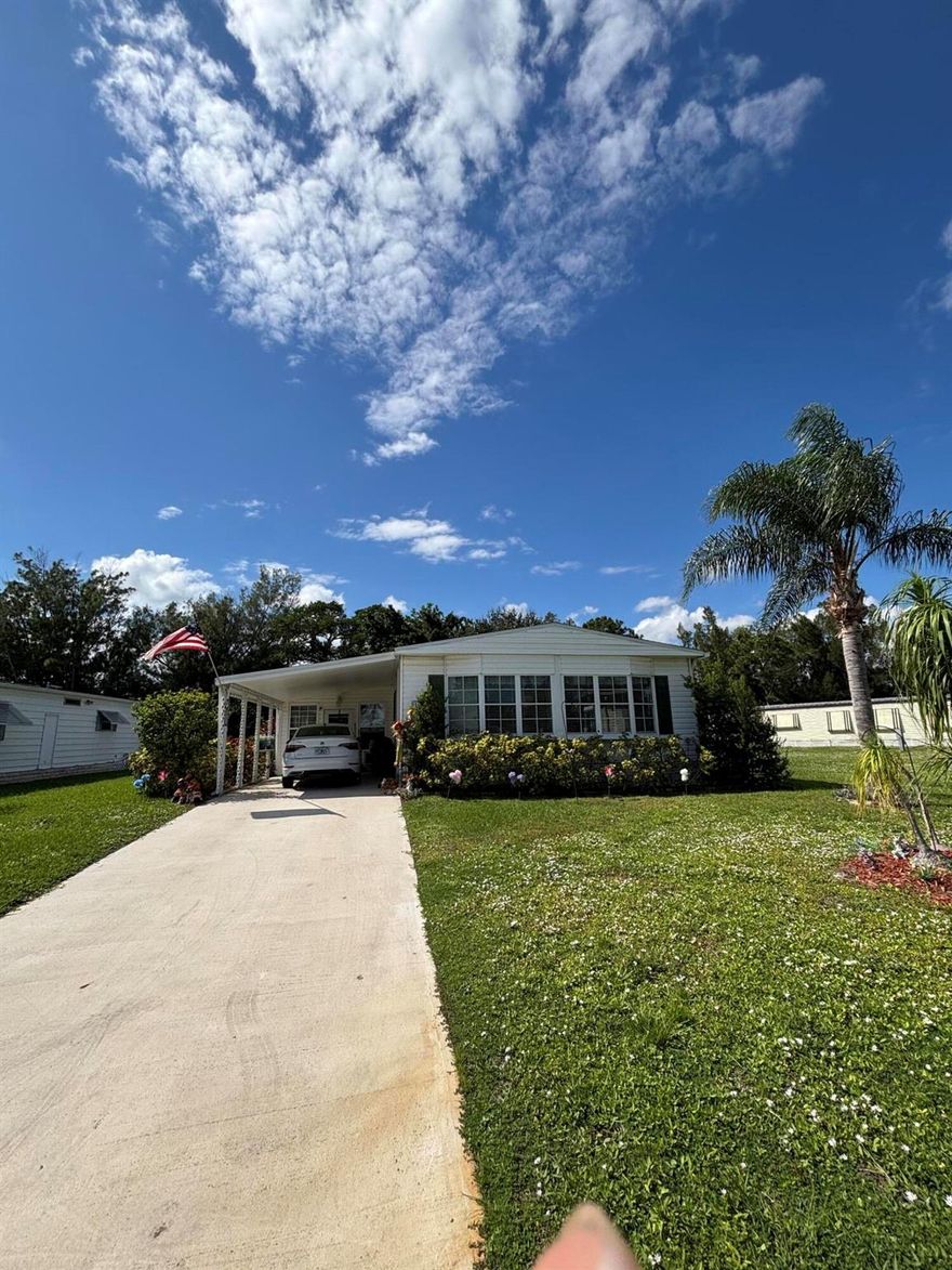 This beautiful home has it all.  Many upgrades, on a quiet street and a private back yard. No neighbors behind you.  This is a 2 bedroom, 2 bathroom with a great Florida room and a spacious shed. Located in Spanish Lakes Golf Village, this community has many amenities,  pool, free golf for owners, pickle ball, any many other clubs. All new stainless steel appliances,new flooring, new tile floors in bathrooms and much more. This home is immaculate and just waiting for it's new owners.
