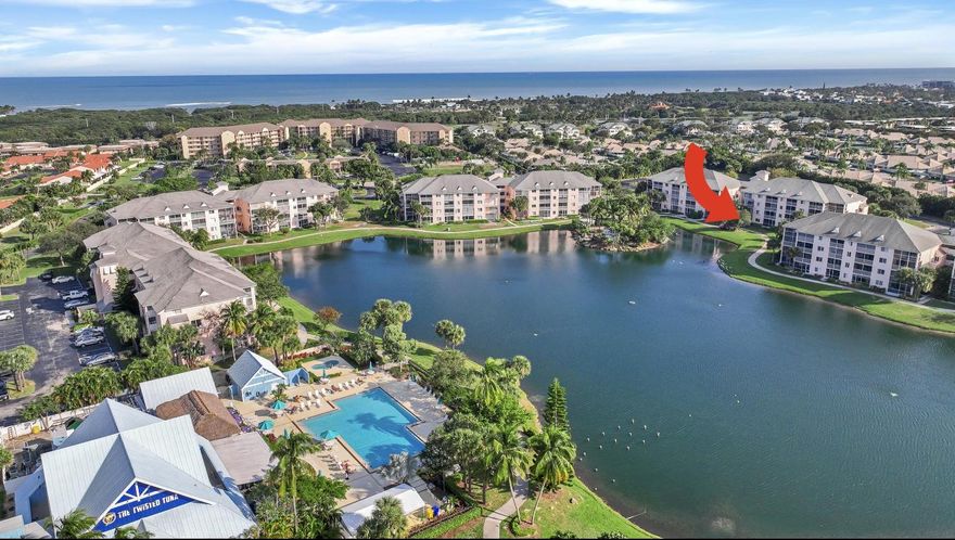 Welcome to ''The JUPlife!''  LOCATION! LOCATION! LOCATION! A tropical lifestyle awaits you at Jupiter Bay.  Feel alive at this resort-style community located in the heart of Jupiter.  Just south of the Jupiter Inlet District between the Intracoastal Waterway and the Atlantic Ocean this rarely available 2 bedroom 2 1/2 bath 2-story townhouse is an amazing purchase opportunity.  This unit is perfectly positioned on a beautiful 30+ acre resort-like complex with 359 rental-friendly units featuring its own 6 acre lake, waterfalls, tropical landscape, two heated swimming pools, hot tub, on-site restaurant & tiki bar (Twisted Tuna), pool-side gas grills, tennis courts, bocci ball court and direct access to Carlin Park. Jupiter Bay is adjacent to Carlin Park and just seconds/minutes away from the Beach, Maltz Jupiter Theatre, Jupiter Beach Resort, The Shoppes at Jupiter, Jupiter Square Shopping Center, Harbourside Place, Burt Reynolds Park & River Center, Jupiter Yacht Club Marina, Jupiter Dunes Golf Club, Lighthouse Cove Adventure Golf, Jupiter Beach Park, DuBois Park, the famous LOVE STREET dining and entertainment area and of course the World famous Jupiter Inlet Lighthouse and Museum.

This townhouse features a 1st level living room, dining area, kitchen, utility room and half bath with two large outdoor spaces to enjoy the tranquil scenery of the tropical gardens and water features.  The 2nd level features two large bedroom suites each with their own bathroom.  The primary suite has its own outdoor balcony space overlooking the lake. The second suite has its own entrance.  Your guests can come and go as they please.  This townhouse to most - is only a dream.  Live a full-time vacation lifestyle or share PARADISE with others while generating INCOME.  Stay when you want and have the flexibility to capitalize on Jupiter Bay's short-term rental freedoms. This is a full-time resident or vacation investor's fantasy!  This is the best of both Worlds.  YOU MUST SEE THIS UNIT!