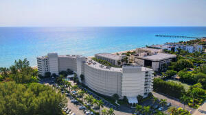 Here is your opportunity to rent in an A+ oceanfront building. Gene Lawrence ''S: designed building from mid-century. Beautiful heated pool with windscreen, WIDE sandy beaches with cabanas for your use. Fabulous gym, function room, movie nights, great social building, BBQ area, covered balcony for al fresco dining and drink in the sunsets over the intracoastal. Incredible sunrises each morning can be seen from every room. Fully equipped with one King bed and one Queen bed on-suite split bedrooms. 4 month minimum 6 month maximum rental. Fully equipped, close to everything. 10 min to PBI Choose your months from October - May.
