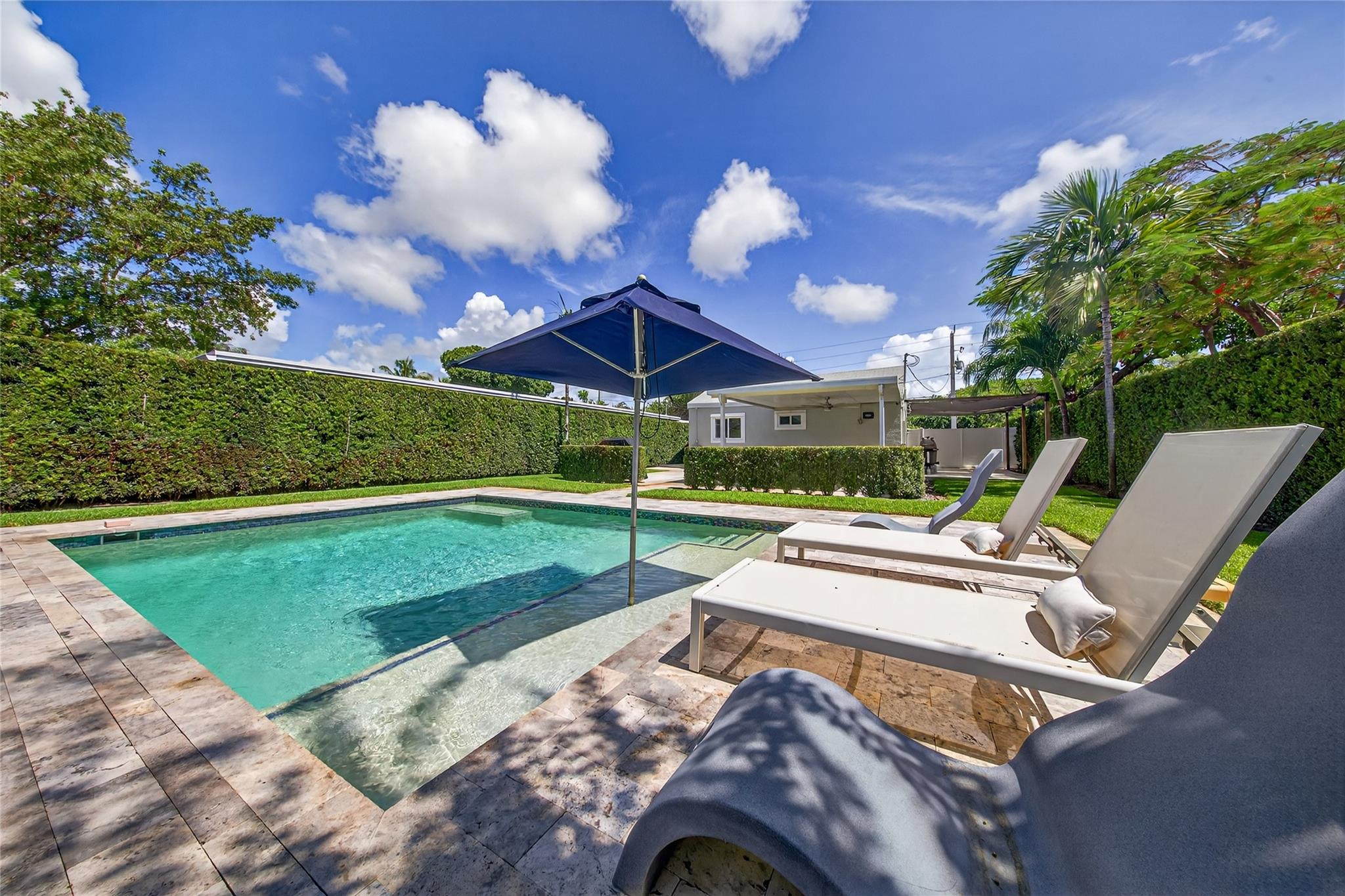 An immaculate POOL HOME complemented by a resort style backyard awaits! Ideally located steps from downtown Oakland Park, this stunning rental offers the indoor & outdoor living space that you’ve been searching for. Key features include an open concept kitchen w/ SS appliances, new porcelain plank tile floors throughout, modern bathroom, oversized walk-in closet, recessed lighting, & more. Making your way outside, you’ll be greeted by a spacious, well-maintained oasis that’s perfect for relaxing & entertaining. From the oversized pergola to the picturesque pool, you'll truly fall in love with this rental. Enjoy the SAVINGS of having your rent include lawn care & pool service! Close to shops, restaurants, beaches, & main highways. Schedule a showing today before this gem is gone!