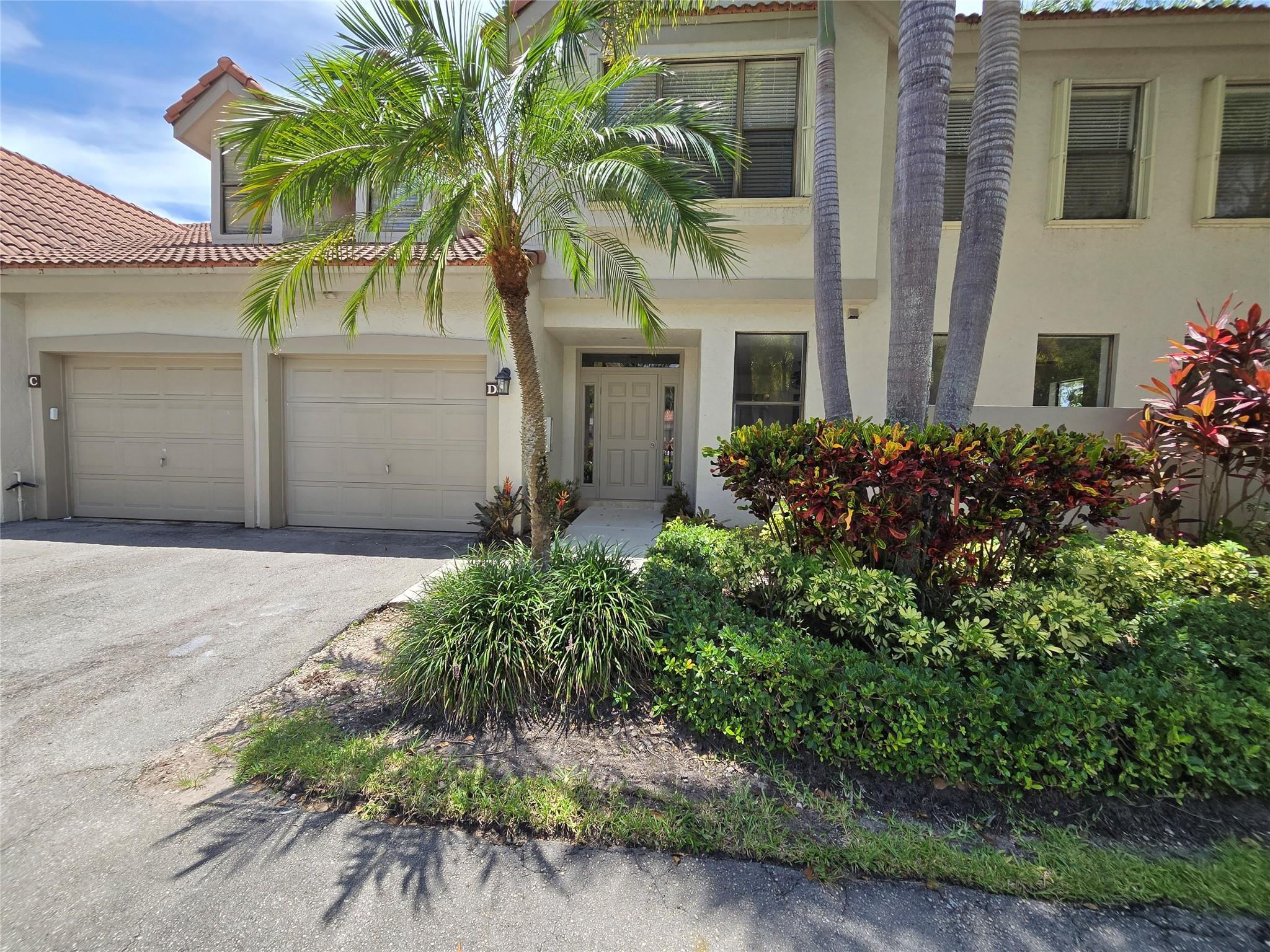 Spacious, open, bright, and immaculate condo with two large bedrooms and two baths available for annual rent in the town center area of Boca Raton - great location!. Convenient to shops, restaurants, offices, recreation venues, the beach, major highways, and more. This 2nd-floor condo faces south - offers plenty of natural light, vaulted ceilings, updated kitchen and baths, and no carpet. Private one-car garage with indoor access. Only 2 cars permitted per condo, and one small pet. Two community pools. Excellent schools! Cable package, internet, and water are included in the rent.