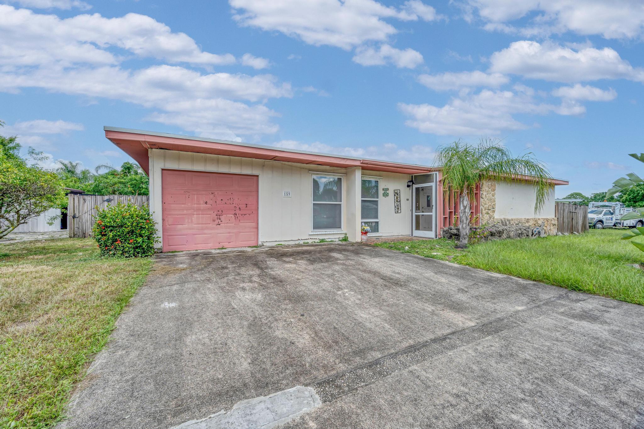 2-Bed, 2-Bath, CBS pool home with a 1-car garage in River Park. Bright living room with sliding glass doors looking out at the screened-in pool deck. Great starter or retirement home with amazing potential. Remodeled shower in the primary bath Roof 2021, AC 2017, Pool Pump 2021, Hot Water Heater 2023