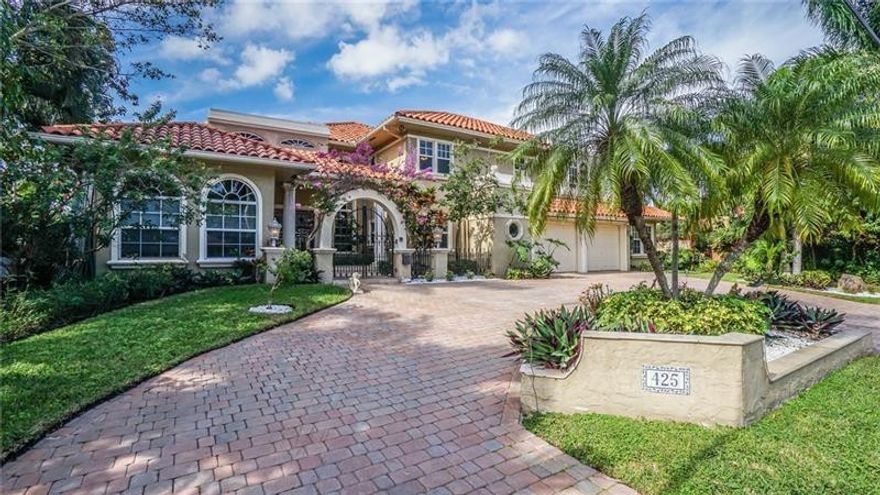 Perfect for boating enthusiasts, this re-imagined Fort Lauderdale residence in the desirable Las Olas Isles enclave is sited on 100± feet of water-frontage with a dock and deep draft, offering easy access to the Port Everglades Inlet and the open ocean. The well-conceived open floor plan accommodates water views from almost every room, and the master-bedroom on the second floor boats an open balcony with views of the water, tropically landscaped outdoor pool deck, spa & loggia. Coral Way offers close proximity to the Yacht Club, shopping, waterfront restaurants, and the performing arts center, accessible by boat. Fort Lauderdale-Hollywood International Airport is only a minutes drive away.