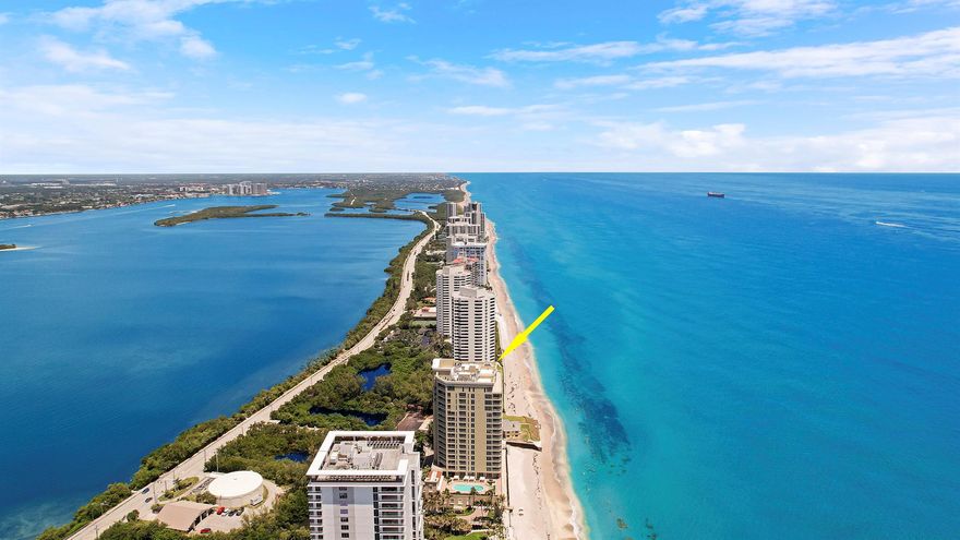 Sky-High Coastal Luxury Living on Singer Island! 17th floor with breath taking, unobstructed views of the Atlantic Ocean and Intracoastal Waterway! This exquisite 3-bedroom, 3.5-bath Tower Suite redefines waterfront luxury. With a bird's-eye view of soaring pelicans and sunrises that stretch across the horizon, this residence offers a rare blend of elegance, comfort, and resort-style amenities in a setting that feels like a private penthouse. Step inside over 4700 SqFt to find a fully remodeled kitchen designed for both gourmet cooking and entertaining. It features a spacious island with peninsula, bar seating & breakfast nook, formal dining, full-size Refrigerator and Freezer, and an full wine cellar! No expense spared! The open floor plan flows seamlessly into the living area with