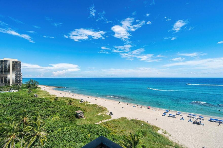 The Private Residences of the Resort on Singer Island. The condominium showcases a split floor plan, encompassing 3 bedrooms and 3.5 bathrooms, with each bedroom featuring an en-suite bathroom and walk-in closet. The kitchen is well-appointed with granite countertops, stainless steel appliances, and a wine cooler. Marble flooring extends throughout the property, which also includes a full-size washer and dryer. Residents enjoy access to the Palm Beach Marriott's comprehensive amenities, such as two pools, a whirlpool, multiple dining venues, a fitness center, Si Spa, a billiard room, social rooms, a movie theater, valet parking, a 24-hour business center, an elevator, a lobby, an on-site manager, a sauna, sidewalks, a spa-hot tub