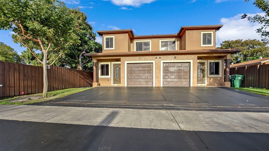 Beautifully updated duplex in Broadview Park featuring two well-maintained 2/1 units, each with a private 1-car garage and spacious driveway. This solid CBS-construction property offers durable tile/laminate flooring, bright open living areas, and functional layouts ideal for owner-occupants or investors. Oversized 5,801 sq ft lot provides ample outdoor space with room to personalize. Both units are single-story for easy access and comfort. Located minutes from Downtown Fort Lauderdale, major highways, schools, shopping, and the airport. No HOA. Excellent long-term rental opportunity with strong demand in the area. Property is well-kept and move-in ready. A must-see multi-family investment in an established neighborhood!