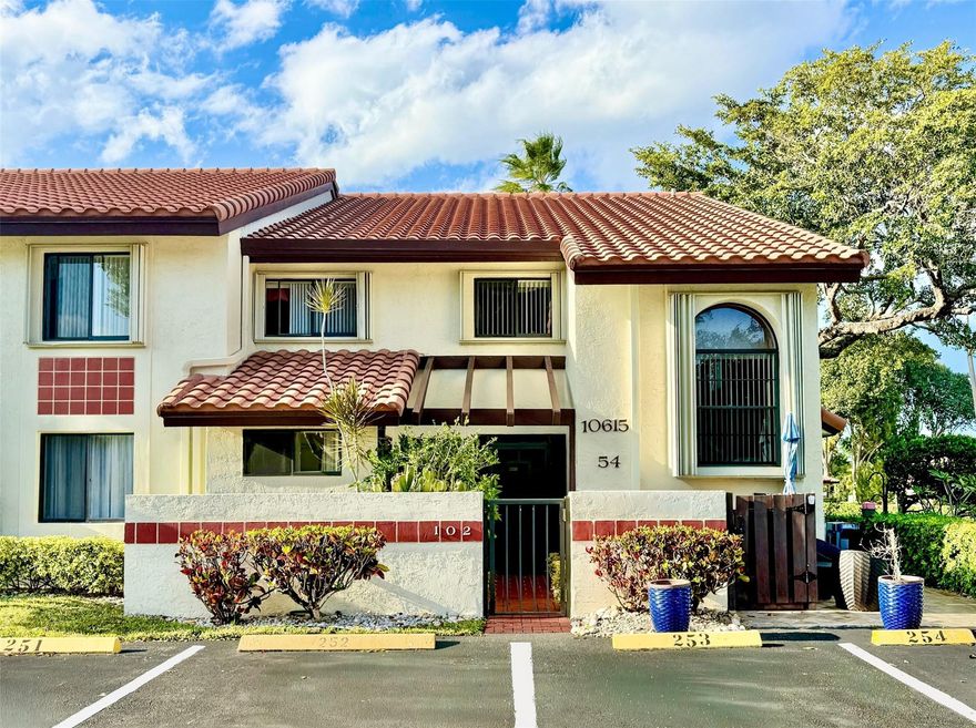 Gorgeous, Updated 2-Bedroom, 2-Bathroom + Den/Office Condo in Gated 55+ Community of Palm Chase! 1st Floor Convenience with Parking Out Front. Courtyard Entrance. Kitchen has Granite Countertops, Wood Cabinets and New Stainless-Steel Appliances. Wood-Look Tile Throughout! Completely Remodeled Bathrooms. Full-Sized Washer & Dryer Inside Unit. Large, Enclosed Patio with Storm Shutters Overlooking Peaceful Canal/Lake. New Light Fixtures Throughout. Recently Painted and Very Well Maintained! Walk to the Clubhouse with Heated/Cooled Pool, Hot Tub, Fitness Rooms, Card Games, Sauna/Steam Rooms, New Pickleball Courts and More! Beautiful Entrance 1/4 Mile off Military Trail with Shopping/Restaurants Close-by. Only a Few Miles to the Beach!