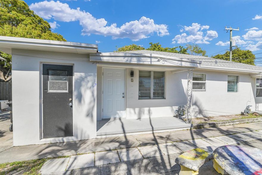 Charming and newly renovated 1-bedroom, 1-bathroom unit in the heart of Lake Worth Beach! This bright and airy home features a fresh modern design with new paint, sleek floors, and an updated kitchen with stylish white cabinetry and gas stove. The spacious living area is filled with natural light, while the beautifully updated bathroom boasts elegant tile work and contemporary finishes. Enjoy the convenience of a prime location just minutes from downtown, beaches, shopping, and dining. Water and sewer included. Fast approval process