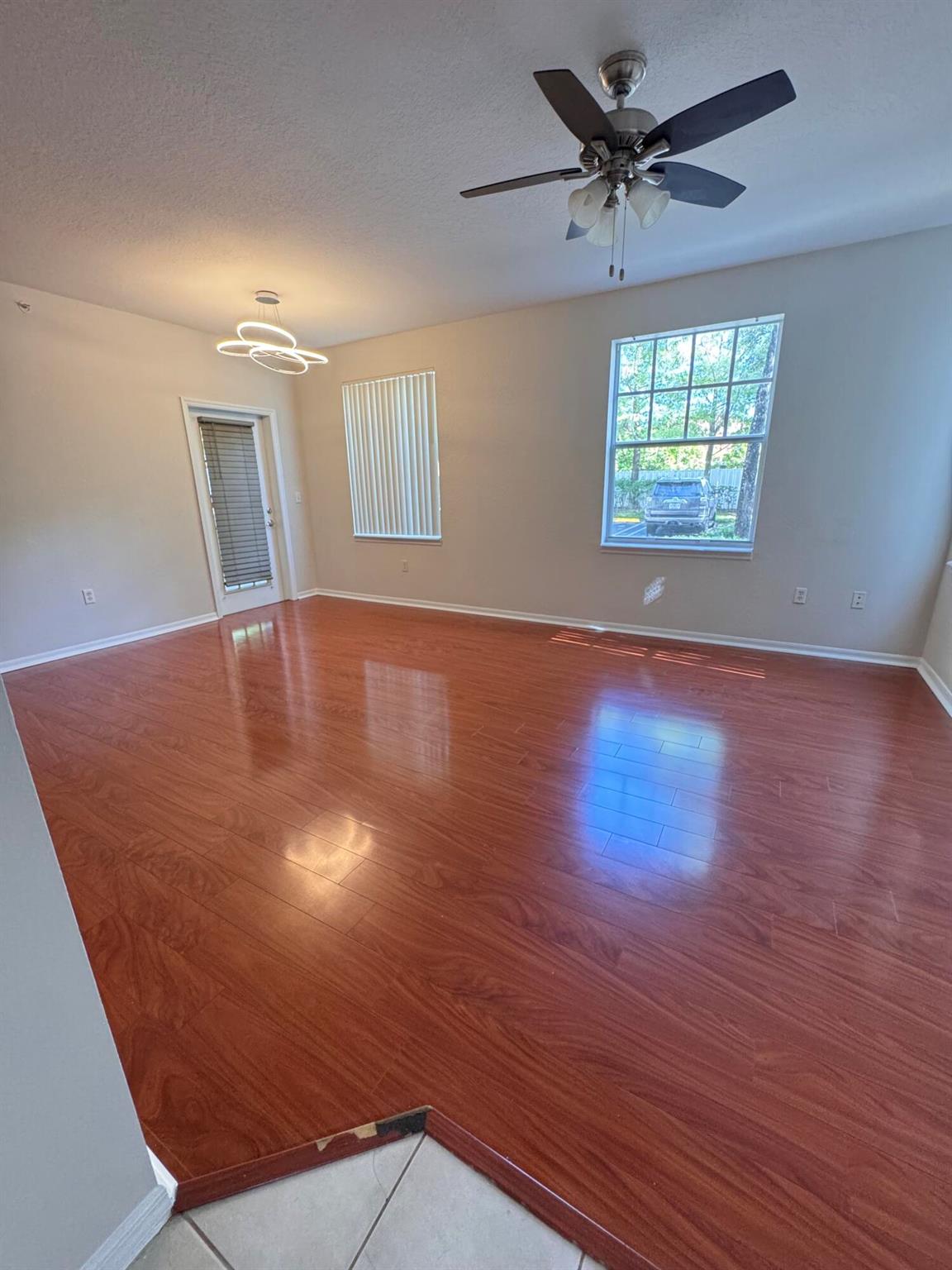 Beautiful 1/1 apartment in great location. Wood floors throughout, it was freshly painted. Full size washer and dryer. Views of nature preserve; screened in patio with storage room. Amenities include elegant clubhouse, fitness center, large pool with spa, sports court, basketball, BBQ picnic area, playground and business center. Close to shops, restaurants and major highways. Tenant is required by HOA to have min credit score of 680.