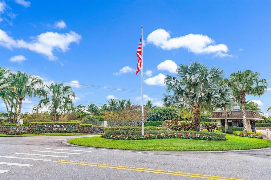 Enjoy the Florida lifestyle in this rarely available first floor, all one level, end unit overlooking the 15th hole of the Tom Fazio designed ''Jewel of The Loxahatchee''.  This freshly painted residence comes fully furnished and is move in ready. December, 2020 renovations include new A/C, water heater, washer/dryer, dishwasher, shelving, and carpet in all living areas.  Riverbend is a 24/7 manned, gated community, ideally situated between the scenic Loxahatchee River and Jonathon Dickinson State Park.  Amenities include golf, driving range, pro shop, tennis, pickle ball, two heated pools, dock, kayaking, paddle boarding, and biking.  Mandatory golf membership is the best value in the area at only $625/qtr.  Minutes to great beaches, restaurants and shopping!  Low Martin County taxes.