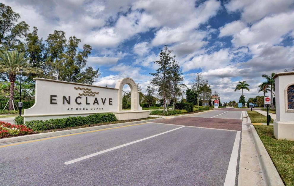 New construction, luxury townhome! Gated community surrounded with lake and Boca Dunes Golf Course offers Resort-style clubhouse, pool, spa, fitness center and park. Great location, good Boca school zone, shopping, dining and entertainment.Barely lived in home with an open concept plan, impressive kitchen, stainless steel appliances, oversized island, spacious living room overlooking the lake, access to outdoor patio. Oversized master suite with walk-in closet, luxurious master bath with double sinks. Loads of storage closet. 1 car garage, 2 car driveway.All windows, doors, garage door hurricane impact. All dimensions are approximate.HOA approval required. Move-in date 09/30/2020.
